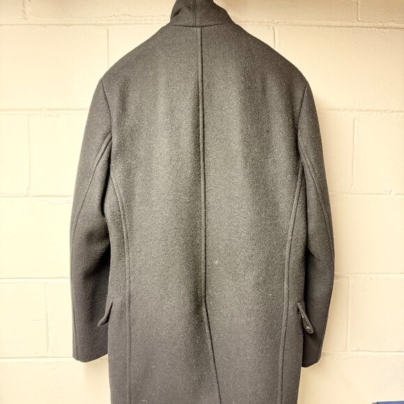 Schott Pea Coat - Men's Black Size Medium - Wool - Made in Canada - Picture 3 of 9